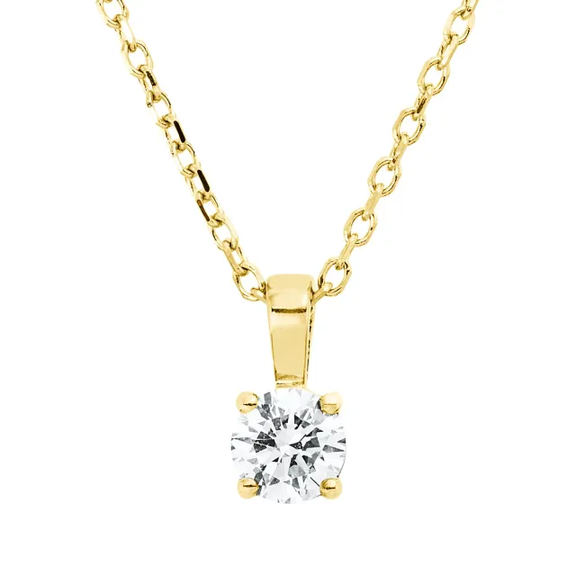 Hans Lorenz Solitaire Collier mit Brillant