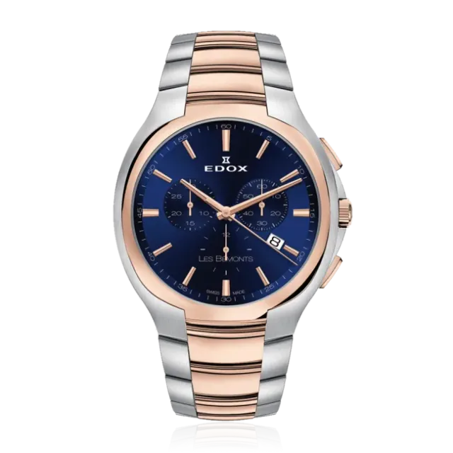 Edox Les Bémonts Ultra Slim Chronograph Armbanduhr