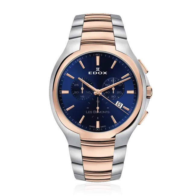 Edox Les Bémonts Ultra Slim Chronograph Armbanduhr