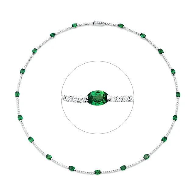 Hans Lorenz Farbstein Fashion Collier mit Farbstein