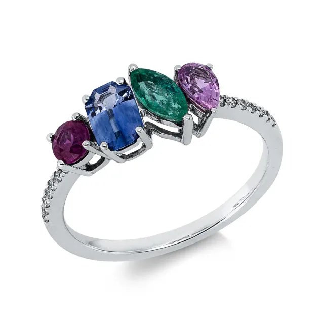 Hans Lorenz Rainbow Ring Multicolor