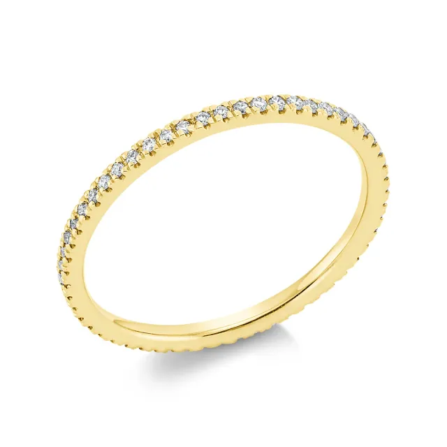 Hans Lorenz Memoire Ring voll mit Brillanten