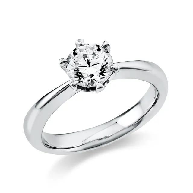 Hans Lorenz Solitaire Ring mit Diamant