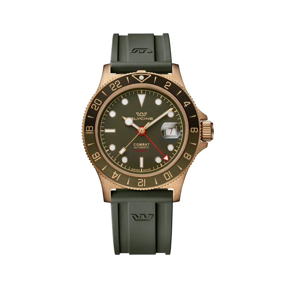 Glycine Combat Sub Sport GL0319 GMT Bronze 42 mm