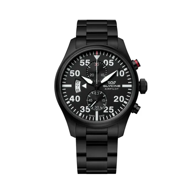 Glycine Airpilot Chrono GL0447 Herrenuhr 44mm Quarz