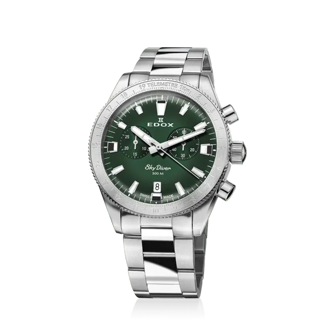 Edox Delfin The Original Chronograph Herrenuhr Stoppfunktion