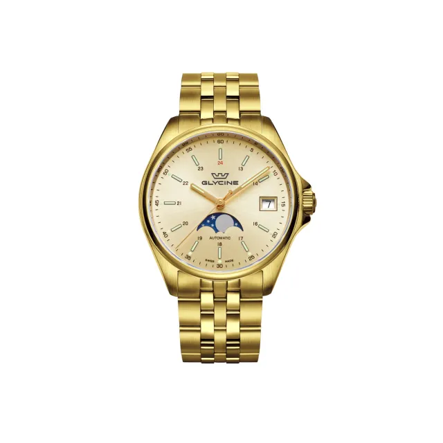 Glycine Combat Classic Moonphase GL0247 Unisex-Uhr 36mm