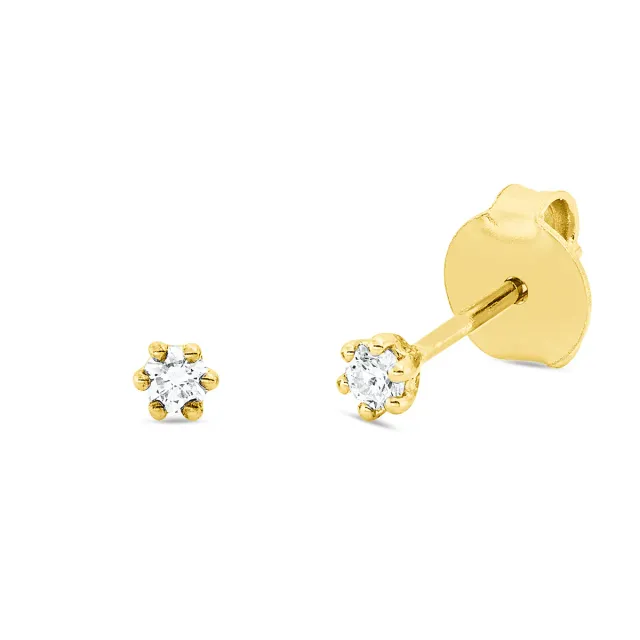 Hans Lorenz Solitaire Ohrstecker