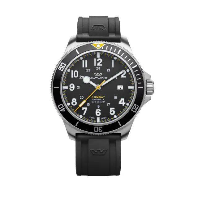 Glycine Combat Sub GL0274 Automatikuhr 46mm schwarz 300m