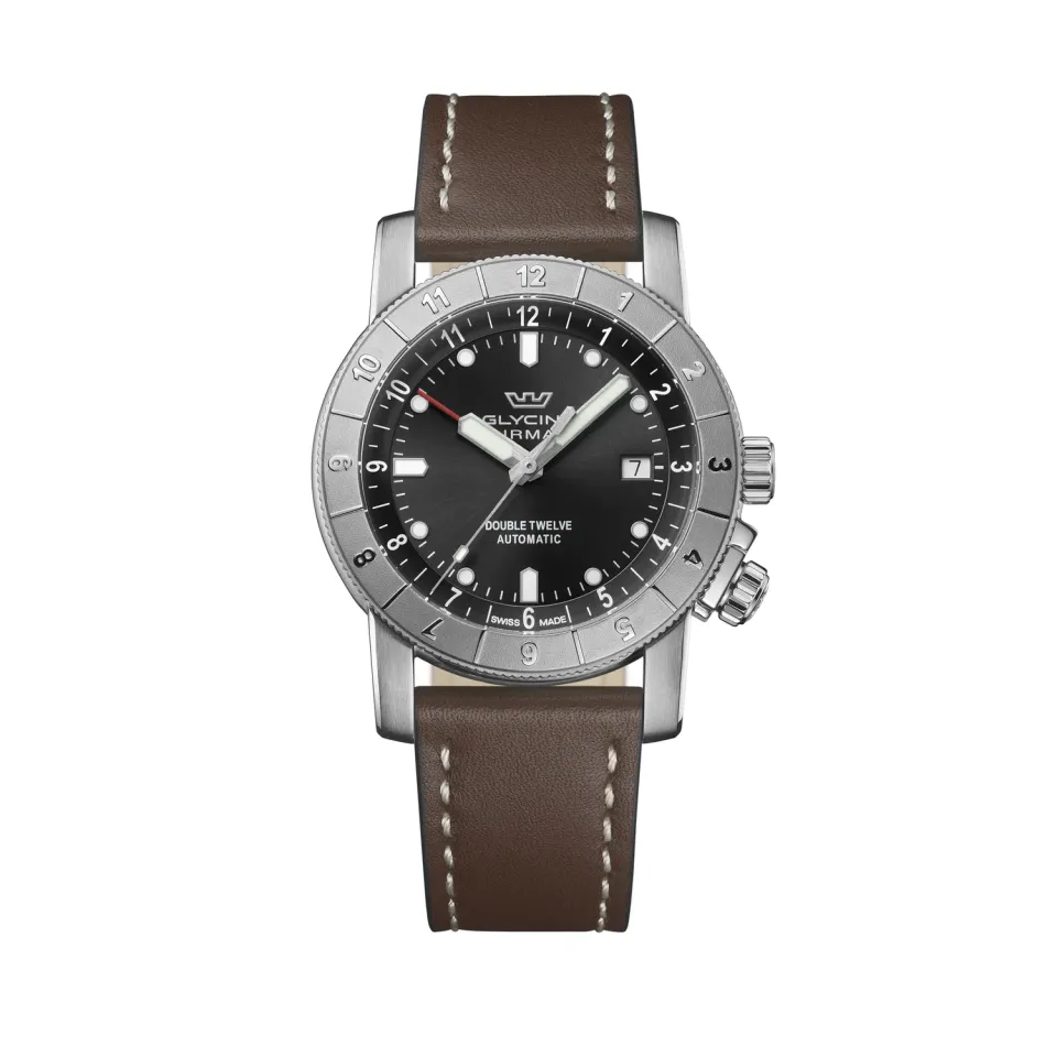 Glycine Airman Double Twelve GL0552 Herrenuhr 42 mm Automatik