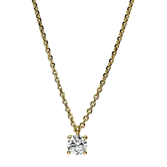 Hans Lorenz Solitaire Collier mit Brillant 0,25 ct