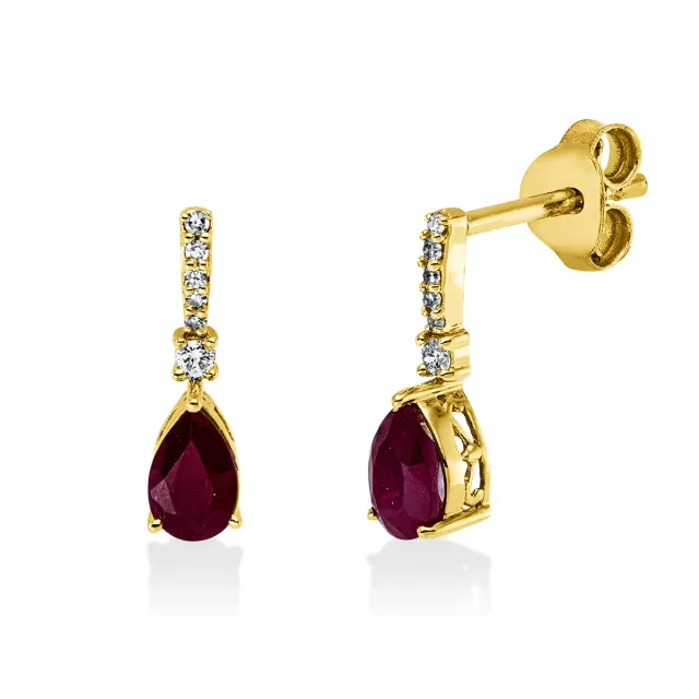 Hans Lorenz Farbstein Classic Ohrschmuck Gelbgold