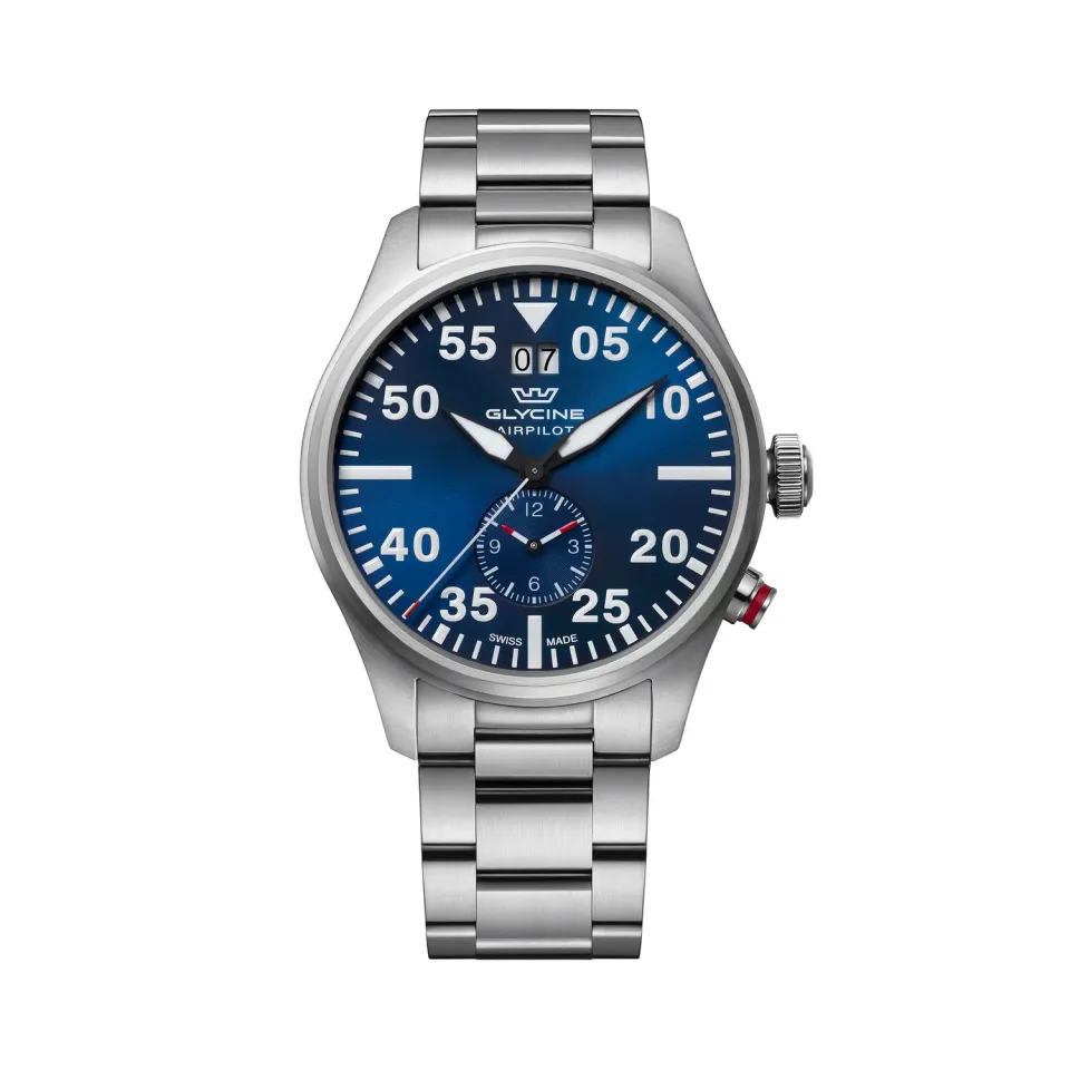 Glycine Airpilot Dual Time GL0362 Herrenuhr 44mm Quarz