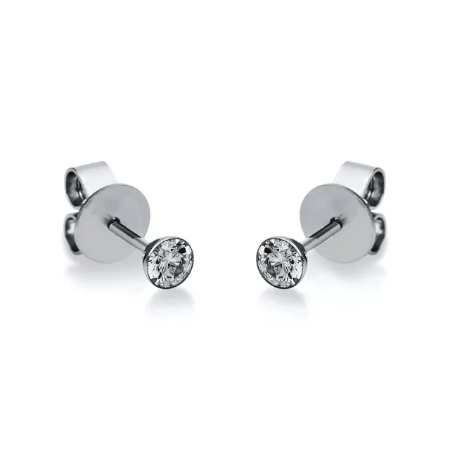 Hans Lorenz Solitaire Ohrstecker Brillant