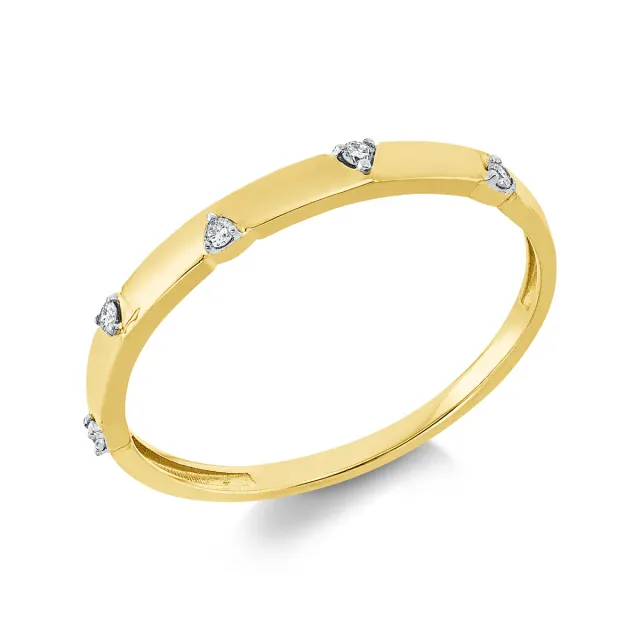 Hans Lorenz Modern Woman Ring Weißgold Größe 54 005