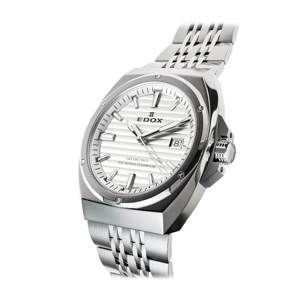 Edox Delfin 1973 Date Uhr