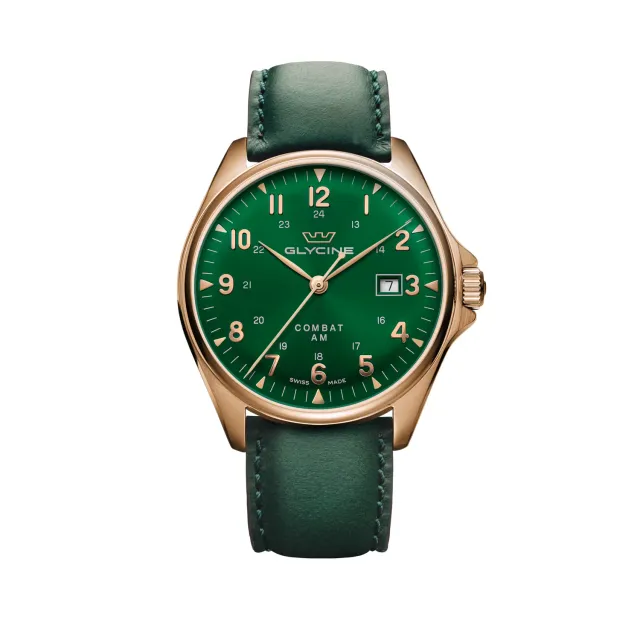 Glycine Combat 6 Classic GL0284 Herrenuhr grün 43 mm
