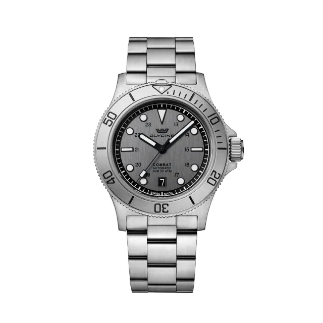 Glycine Combat Sub Sport GL0531 Taucheruhr grau 42mm