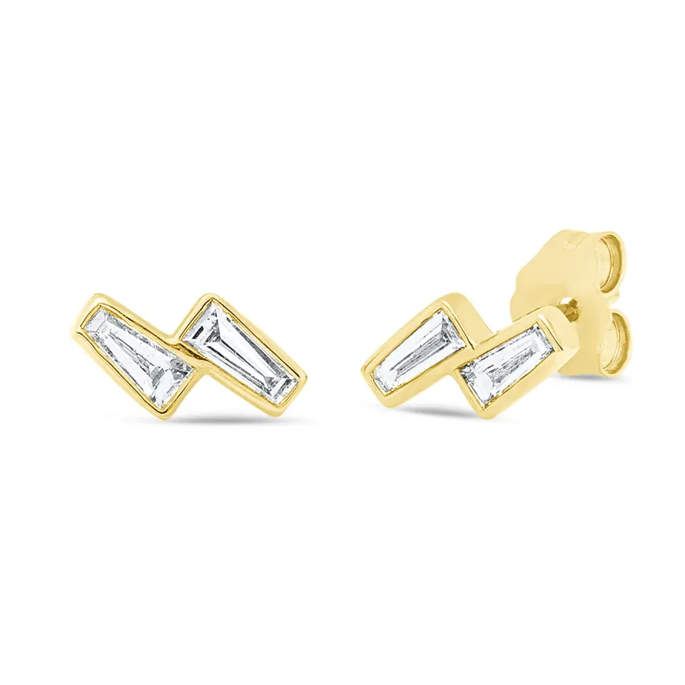 Hans Lorenz Baguette Ohrstecker