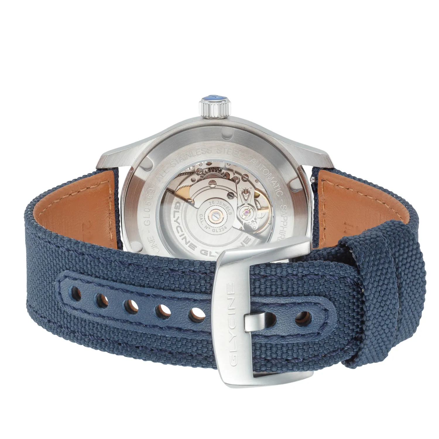 Glycine Combat Field GL0569 Automatikuhr 42mm blau