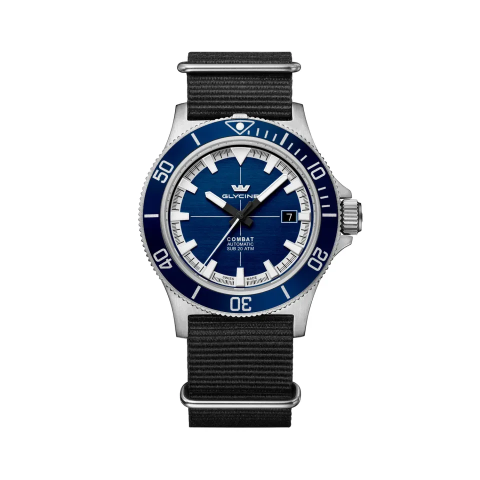 Glycine Combat Sub GL0528 Automatikuhr 42mm blau 200m