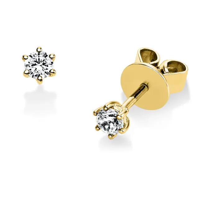 Hans Lorenz Uhrmachermeister und Juwelier Ohrstecker Solitaire