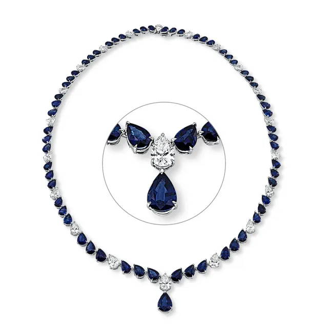 Hans Lorenz Collier Farbstein Classic Collier