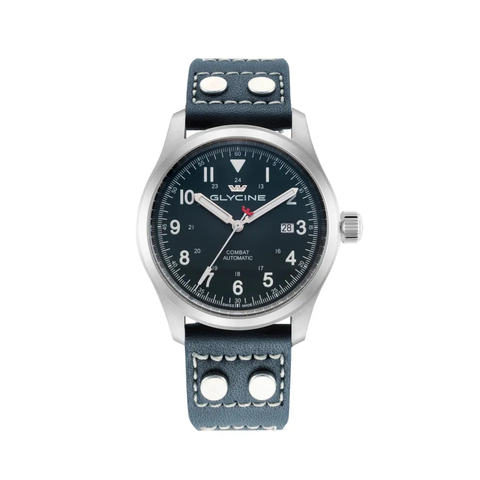 Glycine Combat Field GL0568 42 mm Automatik-Felduhr blau