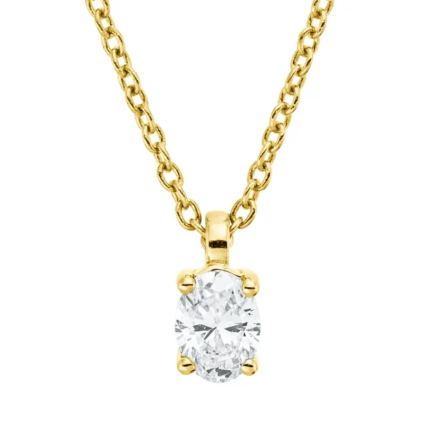 Hans Lorenz Solitaire Collier Brillant