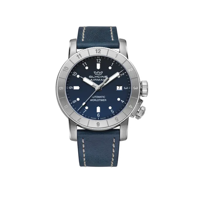 Glycine Airman Double Twelve GL0062 Automatikuhr 42 mm blau