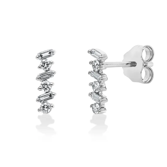 Hans Lorenz Baguette Ohrschmuck