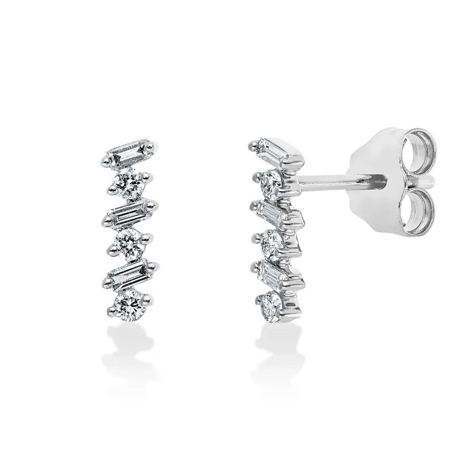 Hans Lorenz Baguette Ohrschmuck