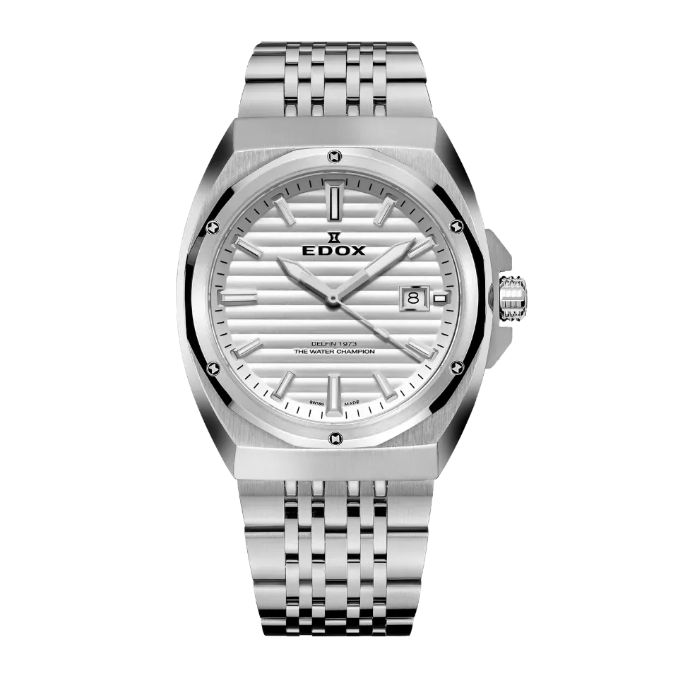 Edox Delfin 1973 Date Uhr