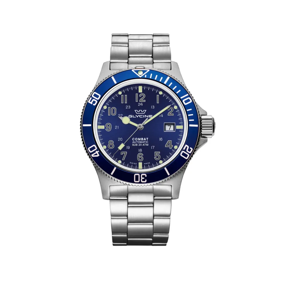 Glycine Combat Sub GL0077 Automatikuhr 42mm Blau