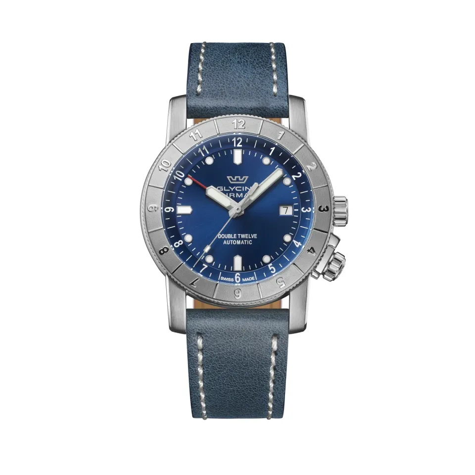 Glycine Airman Double Twelve GL0553 Herrenuhr 42mm Automatik