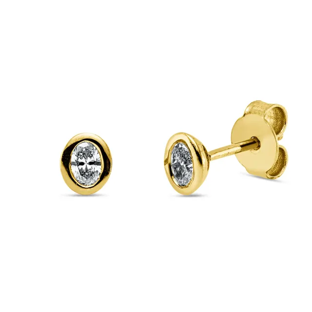 Hans Lorenz Solitaire Ohrstecker